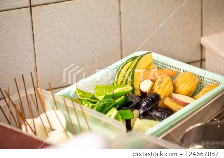 烹調前的蔬菜 124667032