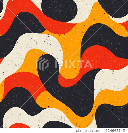 abstract retro wave pattern 124667145