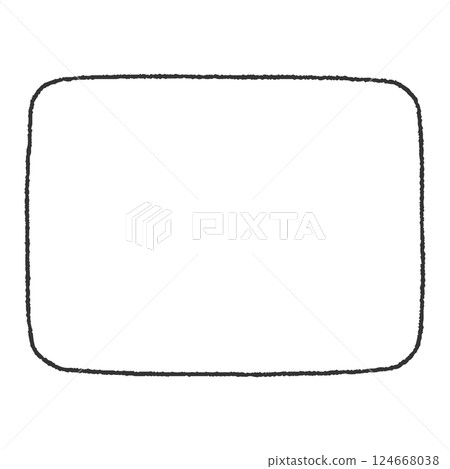 Hand-drawn rectangular frame Hand-drawn rectangular frame 124668038