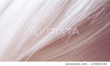 White pink hair color hair closeup 124668192