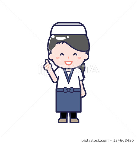 Sushi chef/Female 13 Sushi chef/Female 13 124668480