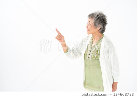 高級女性肖像指向 124668758