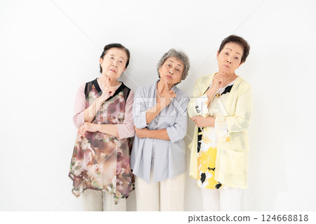 Senior woman thinking 124668818