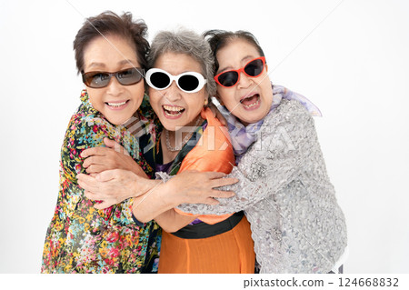 Senior woman funky Senior woman funky 124668832