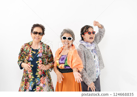 Senior woman funky 124668835
