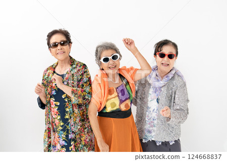 Senior woman funky 124668837