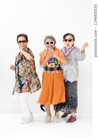 Senior woman funky 124668838