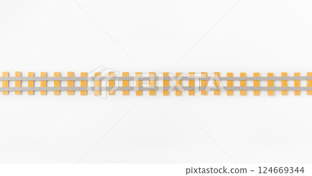 鋪設的軌道 - 鐵路線圖 124669344