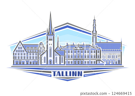 Vector illustration of Tallinn 124669415