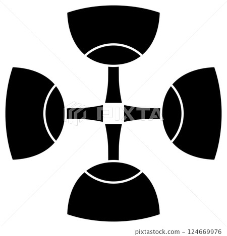 This is the family crest, called the four mallets. 124669976