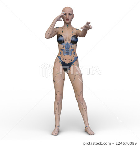 Women's cyborg Women's cyborg 124670089