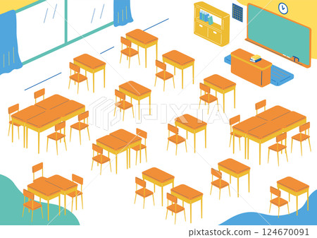 Classroom scenery Classroom scenery 124670091