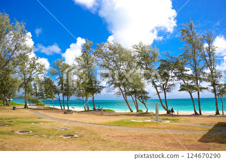 Hawaii Waimanalo Beach 124670290