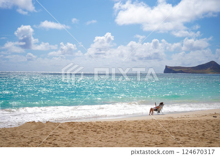 夏威夷威瑪納諾海灘 124670317