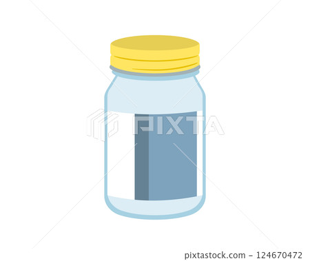 Illustration of a simple pill bottle Illustration of a simple pill bottle 124670472