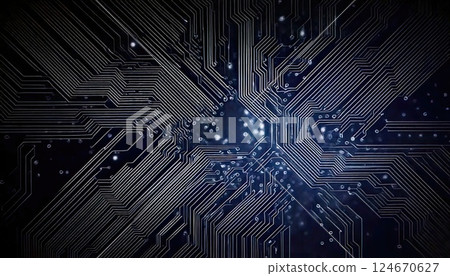 《AI影像》 積體電路半導體AI影像 《AI影像》 積體電路半導體AI影像 124670627