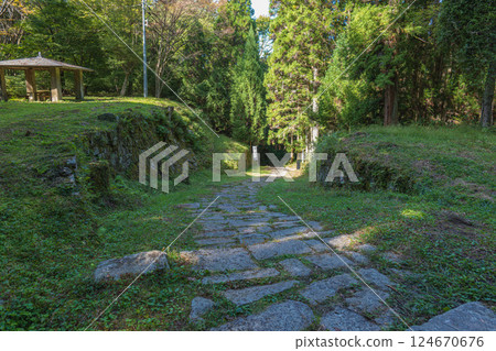 Scenery of the ruins of Iwamura Castle in Gifu Scenery of the ruins of Iwamura Castle in Gifu 124670676