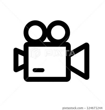 電影攝像機圖標 124671244