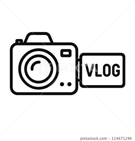 VLOG camera icon 124671246
