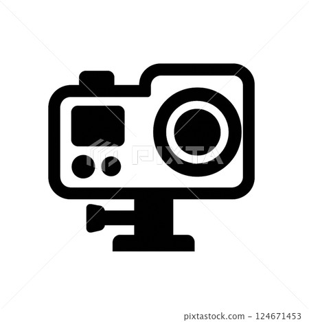 Action camera icon 124671453