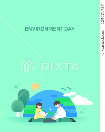 Environmental Protection Illustration for the Earth  124671727