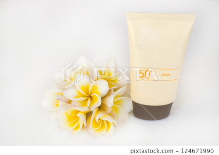 sunscreen spf50 for health care skin face of lifestyle woman relax sunscreen spf50 for health care skin face of lifestyle woman relax 124671990