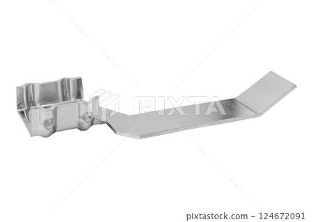 High quality galvanized steel part or aluminum and stainless steel. Aluminium die products made from high pressure injection machine isolated on white background High quality galvanized steel part or aluminum and stainless steel. Aluminium die products made from high pressure injection machine isolated on white background 124672091