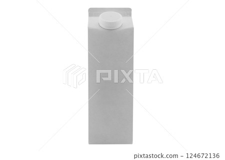 Milk box or juice box carton packages Blank white. Paper cardboard brick package for beverage diary products. Retail package mockup isolated on white background Milk box or juice box carton packages Blank white. Paper cardboard brick package for beverage diary products. Retail package mockup isolated on white background 124672136