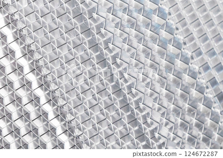 Safety reflector texture background. Light white reflector pattern Safety reflector texture background. Light white reflector pattern 124672287