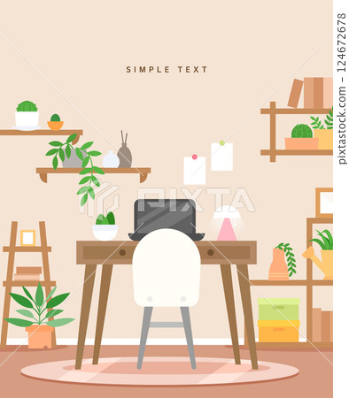 Simple interior background Simple interior background 124672678