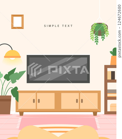 Simple interior background 124672680