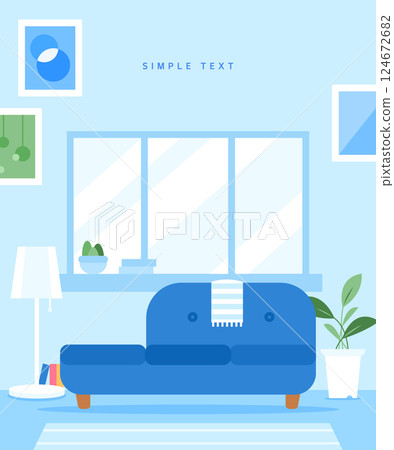 Simple interior background 124672682