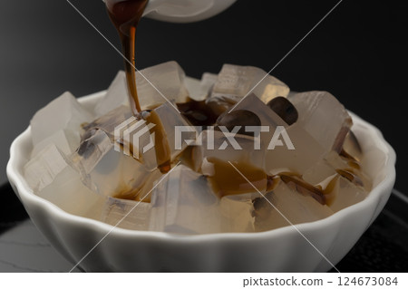 Mitsumame: A cold summer dessert Mitsumame: A cold summer dessert 124673084