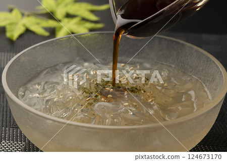 Tokoroten: A cold summer dessert Tokoroten: A cold summer dessert 124673170