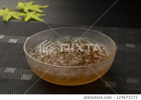 Tokoroten: A cold summer dessert Tokoroten: A cold summer dessert 124673171