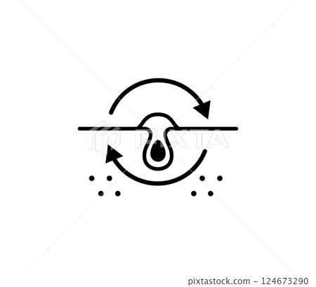 復發性痤瘡圖示插圖向量 復發性痤瘡圖示插圖向量 124673290