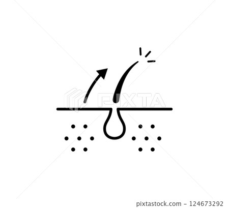 Hair removal icon illustration vector 124673292