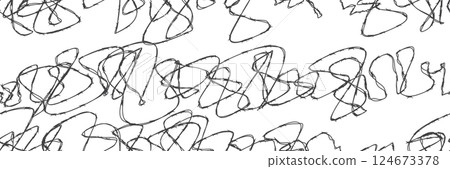 Tangled barbwire graphic seamless bg 124673378