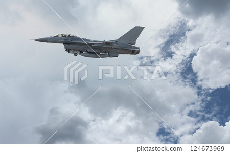 Fighter aircraft details technology background 124673969