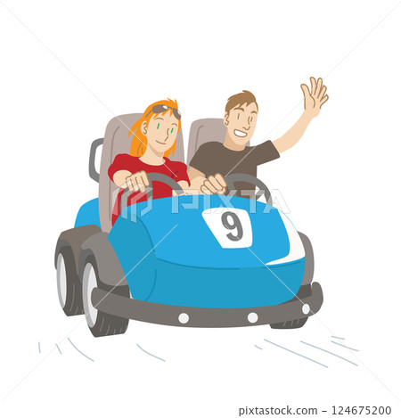 白人夫婦騎卡丁車 124675200