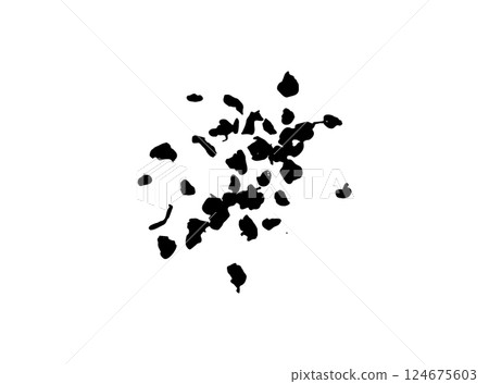 Powder Pile Icon, Dirt Symbol, Soil Sign, Dust Heap 124675603