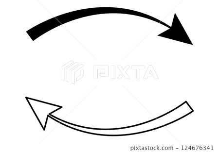 Curved Arrow 124676341