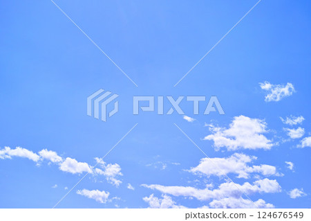 藍色的天空和雲圖像 藍色的天空和雲圖像 124676549