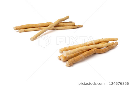 Miswak also known as Miswaak, Siwak, Sewak. Natural Wooden Toothbrush made of Salvadora Persica Tree 124676866