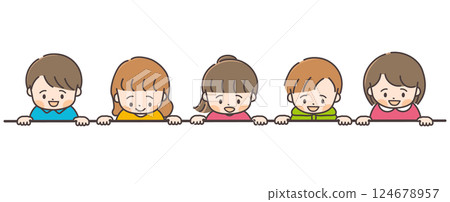 Five children looking down 124678957