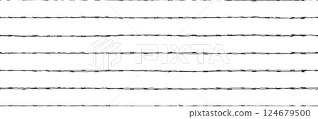 Lines of barbwire as a seamless bg 124679500