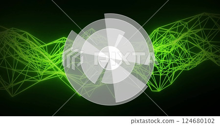Image of scope scanning with network of connections 124680102