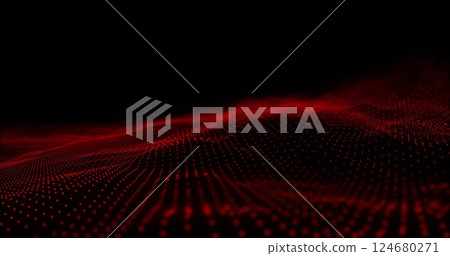 Image of red spots on black background 124680271