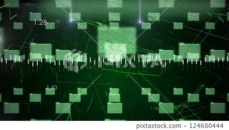 Image of data processing over digital files 124680444