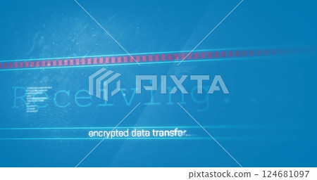 Image of text and digital data processing over screen on blue background Image of text and digital data processing over screen on blue background 124681097